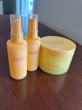 Heat Protectant & Curl Custard Set - Yellow